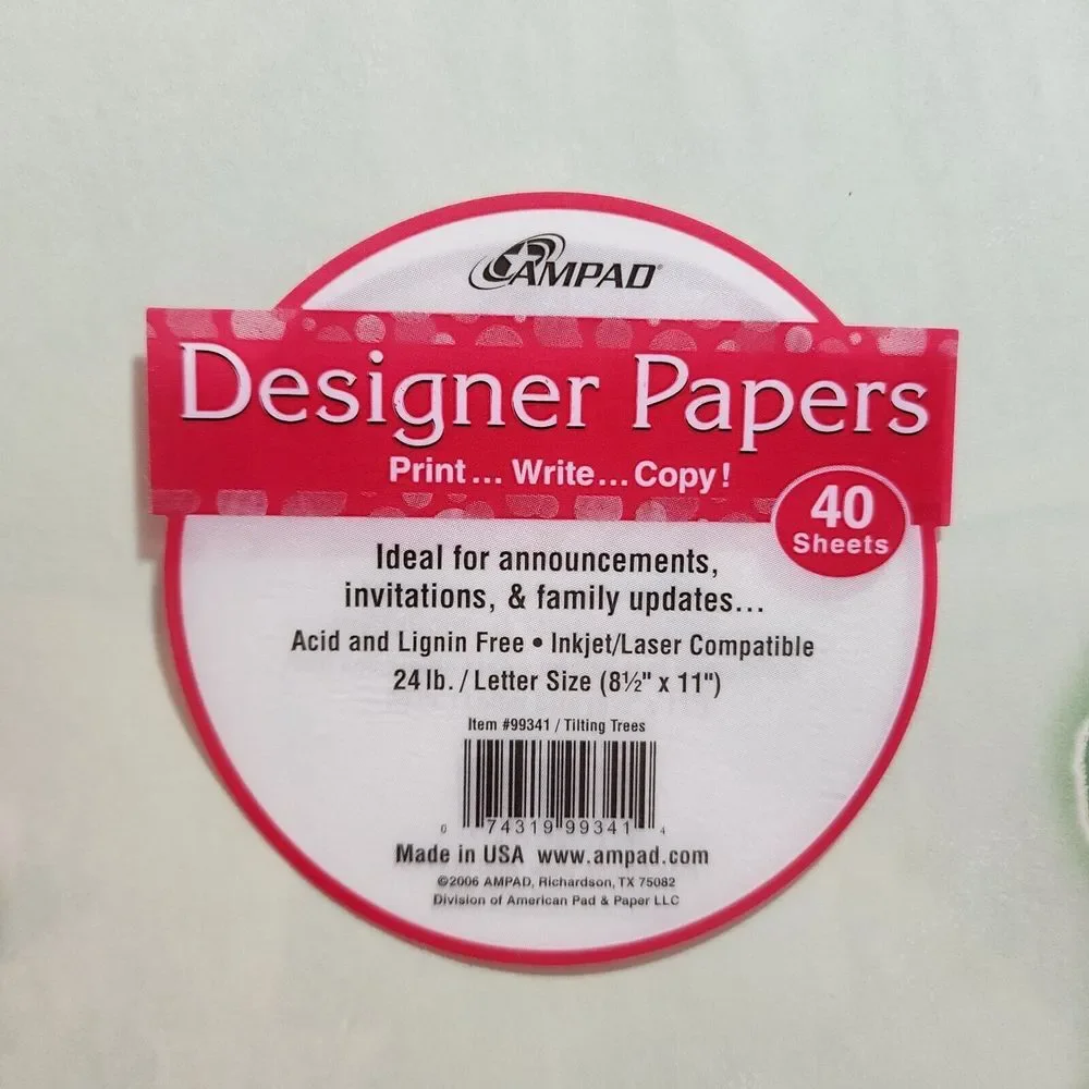 Christmas Stationery Letter‎ Printer Paper Ampad Trees 80 sheets